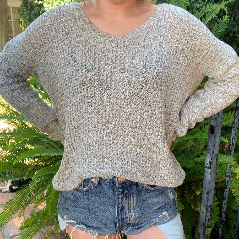 brandy melville gray sweater